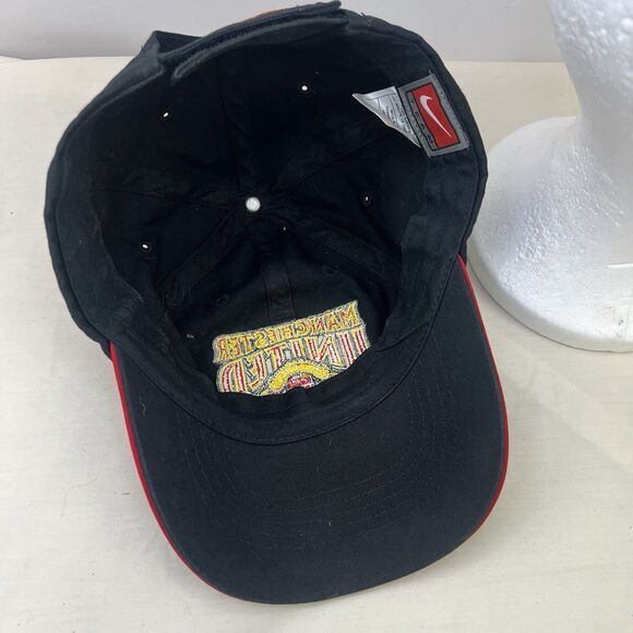 Vintage Manchester United Hat Mens Strapback Black Nike USA Tour 2003 Soccer EPL - Picture 6 of 8